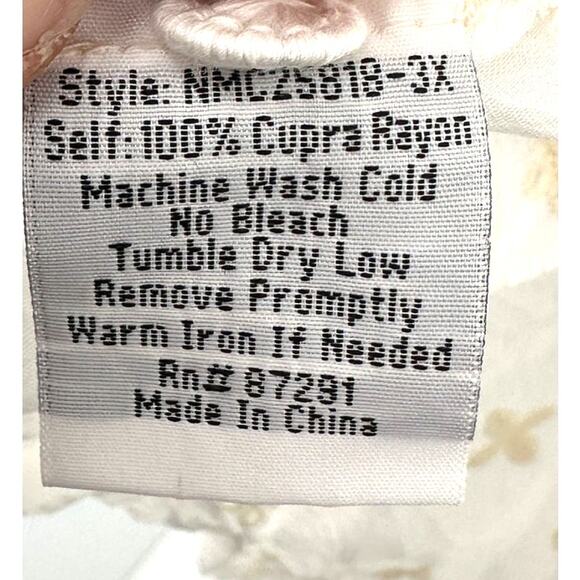 Johnny Was Simple All Over Tunic with Embroidered Cuffs 1X - Picture 7 of 8